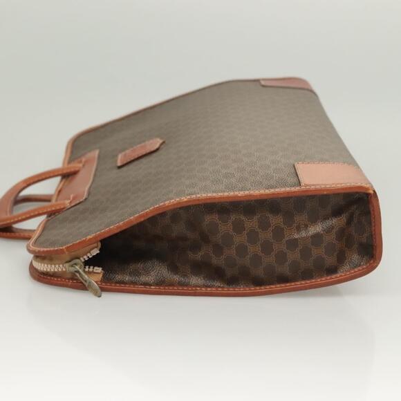 CELINE Macadam Canvas Hand Bag Pvc Leather Brown - Picture 5 of 13